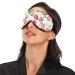 Haskirky Light Blocking Eye Mask | Adjustable Unisex Travel & Meditation Mask | Office Deep Sleep Aid | Strawberry Floral Design - Buy Online on GoSupps.com