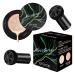 Mushroom Head Air Cushion CC Cream Foundation with 2PCS Mushroom Head Sponges,Moisturizing BB Cream,Even Skin Tone Makeup Base Primer (Natural)