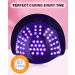 220W UV Lamp for Gel Nails - Professional LED Nail Dryer with Timer & Sensor for Home & Salon Use - Buy Online on GoSupps.com
