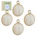 Exfoliating Loofah Sponge Face Pads Scrubber Zenidoo Natural Facial Loofa Scrub Pad Luffa Cleanser Sponges Brush for Men and Women Without Hurting The Skin Large Size(4 Pack) Brown
