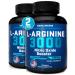 BASIC GREENS L Arginine (180 Tablet) L-Arginine Supplement for Men and Women with Nitric Oxide Booster, L-Arginine Workout - High Energy & Stamina, Boost Muscle Size, Faster Muscle Recovery 180 Count (Pack of 2)