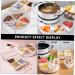 BIUDECO Dried Fruit Plate Lunchbox Appetizer Plate Compartment Snack Dried Fruit Container Section Candy Box 26X7.5CM White - Buy Online on GoSupps.com