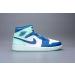 Nike Air Jordan 1 Mid Sneaker - Mystic Navy/Mint Foam-White | Men's Size 11 - Buy Online on GoSupps.com