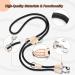 Adjustable 2m Dog Leash - 11mm Thick Nylon Braided Multifunctional Training Lines for Small/Medium/Large Dogs - Black - Buy Online on GoSupps.com