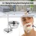 Buy Lefeda 2-in-1 Stainless Steel Shaving Brushes for Men - Stylish Soap Shell Tool Set - Perfect Gift | 10x12cm Silver - Buy Online on GoSupps.com