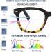 FEISEDY Blue Light Blocking Reading Glasses - Oversized Square Design for Men & Women B4096 Black & Leopard 1.5x Magnification - Buy Online on GoSupps.com