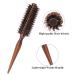 Professional Round Hairbrush with Wild Boar Bristles & Natural Wooden Handle | Anti-Static Blow-Drying Tool for Perfect Styling - Buy Online on GoSupps.com