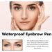 2 PCS Eyebrow Pencil Eyebrow Pen Long Lasting Waterproof Eyebrow Pencil Microblading Eyebrow Pen Eye Brow Pencils for Women Natural Looking Black & Reddish-brown 2 count (Pack of 1) 02 Black & Reddish-brown - Buy Online on GoSupps.com