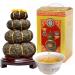 HELLOYOUNG 1000g Th Pu'er cru en forme de citrouille quatre couches du Yunnan chinois techniques traditionnelles avec une saveur intense et un go t riche Th pu-erh Pu'er Tea
