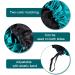 Fuyamp 2 Packs Satin Sleep Cap Adjustable Silky Sleep Bonnet for Women Long Curly Hair Double-Sided Waterproof Satin Hair Cap Extra Large Sleep Satin Bonnet for Women Girls Sleeping Lake Green+Rose Red - Buy Online on GoSupps.com