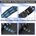 Vicmag Magnetic Bracelet for Men - Titanium Steel Double Row Adjustable Magnet Bracelet (Wheat Black Blue) - Stylish & Durable - Buy Online on GoSupps.com