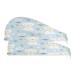 Cute Cats Dry Hair Cap 2 Piece Quick Drying Towel Set with Button Headband Super Absorbent Soft & Comfortable