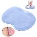 Slip-proof silicone massage pad back scrubber foot brush W scher Massageger Dusche with suction cup silicone massage cleaner relaxing cleaning peeling massages your back (blue)