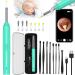 Ear Wax Removal Tool Ear Cleaner with 1296P FHD Camera Ear Cleaning Kit with Lights Compatible with iPhone iPad and Android(Green)