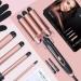 5-in-1 Curling Iron Set with Crimper & Waver | 4 Interchangeable Barrels | Instant Heating | Anti-Scald | Pink - Buy Online on GoSupps.com