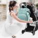 Viedouce Waterproof Baby Changing Diaper Bag - Large Capacity Multi-Functional Backpack with Diaper Support & Stroller Straps - Ideal for Travel in Cyan - Buy Online on GoSupps.com