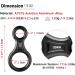 Azarxis 35kN Figure of Eight Descender - Blue Climbing Gear for Outdoor Recreation | International Shipping - Buy Online on GoSupps.com