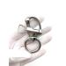 QIANJIEER Swivel Ring Quick Release Shackle - 316 Stainless Steel Ring Snap Shackle, 2.55", Load Capacity 595LBS, Silver