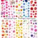 Colorful Flower Nail Foils - Nail Art Glue Transfer Decals for Acrylic Nails - 10 Sheets - Buy Online on GoSupps.com