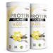 Vegan protein powder vanilla 2x1kg-V-protein-vegetable protein powder on peas protein base with 75% protein content-optimal protein value-vegan protein shake without soy & wheat vanilla (2-pack)