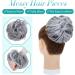 S-Noilite Dark Grey Hair Scrunchies for Women - Thick Messy Bun Chignons Ponytail Extensions - Buy Online on GoSupps.com