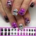Shop 24pcs Halloween Press On Nails - Ghost Face Bats & Spider Web Designs | Glossy Gel Glue False Nails for Women & Girls - Buy Online on GoSupps.com