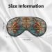 Music Notes Print Eye Mask | Adjustable Blackout Sleeping Mask for Men & Women | Sleep Aid Eye Masks - Buy Online on GoSupps.com