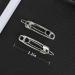 15 Pcs Safety Pin Shape Hair Clips Set - Silver Hair Pins for Goth Hairdressing & Styling - Buy Online on GoSupps.com