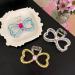 Buy Souarts Butterfly Flowers Hair Clip - Non-Slip Metal Hair Clips for Girls & Women - Stylish Hair Claws in Yellow White & Blue - Buy Online on GoSupps.com