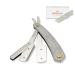 VIKINGS BLADE Single Edge Straight Razor + 50 Swedish Steel Blades. Classic Barber Shavette. Heavy Tactile Handle. Smooth Reusable Eco-Friendly (Model 1)