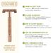 VIKINGS BLADE Eva Safety Razor for Women - Rose Gold | Includes 5 Swedish Steel Blades | Quick Release Double Edge Reusable & Recyclable - Buy Online on GoSupps.com