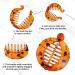 WLLHYF Hair Clips 3 Pieces Resin Banana Round Fish Clips for Women Girls Ladies Fishtail Wide Tort Toned Comb Hair Accessories - Buy Online on GoSupps.com