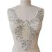 Handmade Rhinestones lace Applique handsewing Beads Patches Trimming for Dress Clothing Skirt Neckline Accessories (Multicolor)