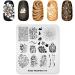 Alexnailart Nail Stamping Plate FA073 - Flower Design Stencil for DIY Manicure - Buy Online on GoSupps.com