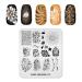 Kads FA064 Nail Art Stamping Plate Fashion Series Nail Stamping Plate Template Image Plate Nail Art DIY Decoration Tool (FA073)