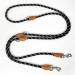 TRHIMLSBRAD Dog leash 3m x 14mm adjustable dog leash large medium -sized dog multifunctional leash double -leash robust black 1.4cm 2