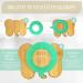 Awiik Bamboo Suction Cup Plate for Babies & Toddlers | Non-Slip BLW Elephant Plate | Safe & Strong Tipping Protection - Green - Buy Online on GoSupps.com