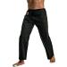 Ronin Medium Weight Karate Pants 8oz 100% Cotton - Black & White | Traditional Drawstring for Quality & Comfort - Size 7 - Buy Online on GoSupps.com