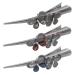 HOLLIHI Set of 3 Large Metal Alloy Alligator Sectioning Clips for Women and Girls - Pretty Strong Clamp Hair Pins Non-Slip Hair Grips Accessories for Thick Hair Silver Gray (Butterfly)