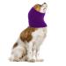 cobee Dog Snood for Dog Neck and Ear Warmer Dog Snood Dog Neck and Ears Warmer Dog Neck Ear Warmer Hood Pet Dog Earmuff for Wearing in Bathing Grooming Waterproof Reducing Noise Helps Calm(Purple M) Purple M Size