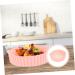 LABRIMP Silicone Baking Mat Silicone Baking Pan Reusable Air Fryers Multipurpose Baking Pan Grill Pan Liner Pink 20X20X5CM - Buy Online on GoSupps.com