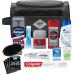 Convenience Kits International Men's Premium 15-Piece Kit wth Travel Size TSA Compliant Essentials, Featuring: Head & Shoulders Dandruff Shampoo Classic Clean and Palm Scalp Brush in Black Dopp Bag 15 Piece Set
