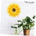 STOBAZA Sunflowers Wall Decor Decorations for Bedroom Wall Decor for Bathroom Iron Wall Art 31.50X31.50X3.00CM Multi - Buy Online on GoSupps.com