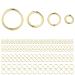 Alexcraft 14k Gold Plated Jump Rings 900PCS 4/6/8/10 mm Gold Jump Rings Strong Gold Open Jump Rings Bulk for Necklace Bracelet Earrings Jewelry Making Gold 4MM 6MM 8MM and 10MM
