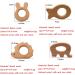 Alenybeby Nature Baby Teething Toys Set - 11pc Wooden Teether Rings | Organic Handmade Pendant | Montessori Infant Shower Gift (Type 1) - Buy Online on GoSupps.com