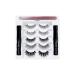 Magnetic Eyeliner & Eyelashes Kit - 5 Pairs Trendy Wispy 3D Lashes with 2 Magnetic Eyeliners & Applicator for Effortless Application - Buy Online on GoSupps.com