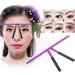  Tbest Sketch line eyebrows 4 colors punctuation three-point permanent line reusable row TATUOO STUPIO STUDIO STUDIO SIMMETRITURE EXSITURE MEASURING PAINT TATTOIO (PURPLE) - Buy Online on GoSupps.com