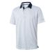 Golf Shirts for Men Dry Fit Short Sleeve Print Performance Moisture Wicking Polo Shirt White Large