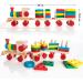 Shop Kids United Wooden Railway Toy - Educational Wooden Train & Sorting Cube for Children - Buy Online on GoSupps.com