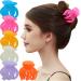 RC Roche 6 pieces of pumpkin clamp octopus spider for women with interlocking teeth firm handle of high quality claw clamp hair clip girl large colored multifol